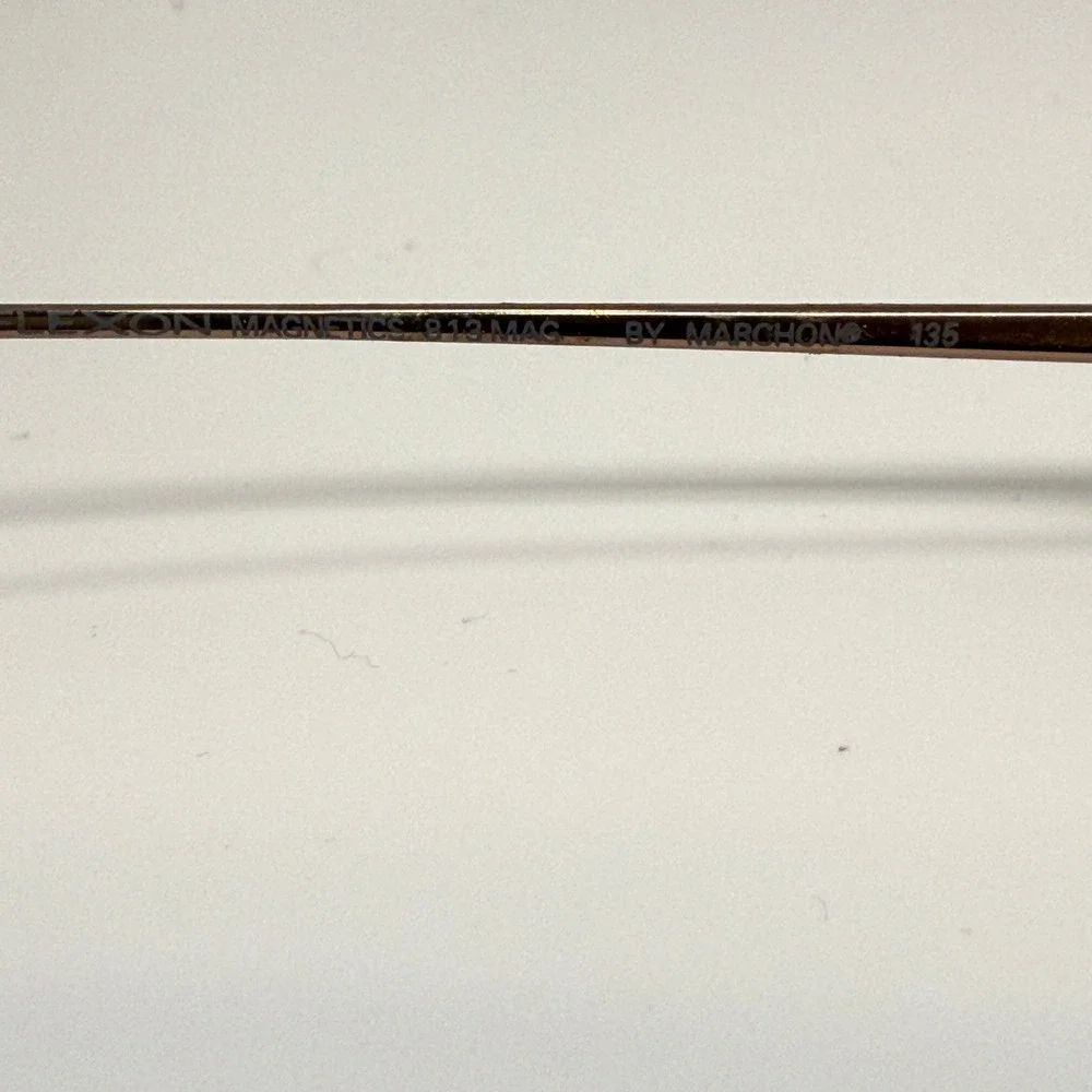 Marchon Flexon Magnetics 813 MAG Chestnut Eyeglasses Frames 46-18-135 Oval Brown